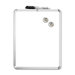 Magnetic Dry-erase Board, 1 Marker/2 Magnets, 11"x14", White
