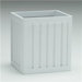 Contemporary Country Wastebasket in White