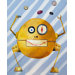 Patchwork Mitmit Loves Donuts Robot Canvas Print by Liz Clay