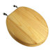 Natural Pine Wood Round Front Toilet Seat
