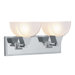 Soho  Vanity Light in Brushed Nickel/Chrome