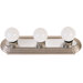  Vanity Light in Brushed Nickel/Chrome