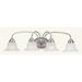 Edgemont Four Light Vanity Light in Brushed Nickel