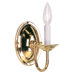  Wall Sconce in Polished Brass