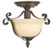 Manchester 1 Light Semi Flush Mount