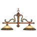 Salerno  Kitchen Island Pendant in Crackled Bronze with Vintage Stone Accents