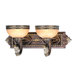 Seville  Vanity Light in Palacial Bronze with Gilded Accents