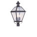 Waldwick Four Light Outdoor Post Head in Bronze