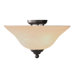Home Basics 3 Light Semi Flush Mount