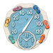 Sandals Thermometer with 12" Clock