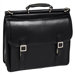 V Series Halsted Leather Flapover Double Compartment Laptop Briefcase