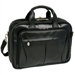 R Series Pearson Leather Expandable Briefcase in Black