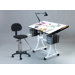 Weber Creation Station Melamine Drafting Table with High Chair