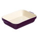 Mulberry and Cream Stoneware 32cm Rectangular Dish