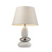 Elemis One Light Table Lamp in White and Chrome