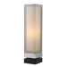 Volant Table Lamp in Chrome And Espresso, Double Shade