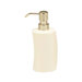 Jameson White Ceramic Lotion Dispenser with Polished Nickel Accent