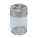 Philip Clear Toothbrush Holder with Polished Chrome Accent