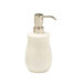 Waterford White Ceramic Lotion Dispenser with Polished Nickel Accent