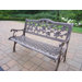 English Rose Aluminum Garden Bench