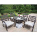 Stone Art 5 Piece Bistro Set with Cooler