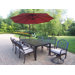 Rochester 11 Piece Dining Set with Cushions and Umbrella