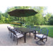 Rochester 9 Piece Swivel Dining Set