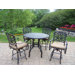 Hampton 5 Piece Counter Height Bar Set with Cushions