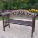 Tulip Royal Aluminum Garden Bench