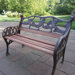 Frog Kiddy Wood and Cast Iron Park Bench