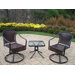 Tuscany 3 Piece Swivel Dining Set