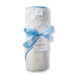 Certified Organic Cotton Hoodie Towel in Pastel with Mod Circles on Ivory
