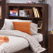 Chelsea Square Youth Bedroom Bookcase Headboard in Burnished Tobacco