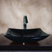 Cody Hand Carved Zen Cut Vessel Sink in Black