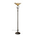 Capri Torchiere Floor Lamp in Black Walnut