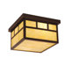 Mission 12" Outdoor Flush Mount in Burnished Bronze