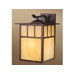 Mission 10" Outdoor Wall Lantern in Burnished Bronze