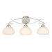 Solna Three Light Vanity Light in Satin Nickel