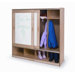Coat Locker with Sliding Doors