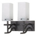 Cubica  Vanity Light in Textured Black