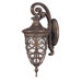 Aston  Small Arm Down Wall Lamp in Dark Plum Bronze