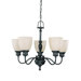 Bella Arm Up 5 Light Chandelier