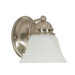 Empire  Wall Sconce with Alabaster Glass in Brushed Nickel