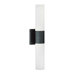 Link 21" x 4.5"  Tube Wall Sconce in Textured Black