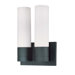 Link 11.5" x 8"  Tube Wall Sconce in Textured Black