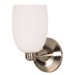  Brandy Halogen Wall Sconce in Brushed Nickel