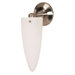  Cone Halogen Wall Sconce with Arctic Brandy Glass in Brushed Nickel