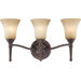Franklin Three Light Bath Vanity in Georgetown Bronze