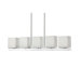 Bento 5.625" 5 Light Kitchen Island Pendant