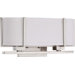 Portia Two Light Bath Vanity in Brushed Nickel